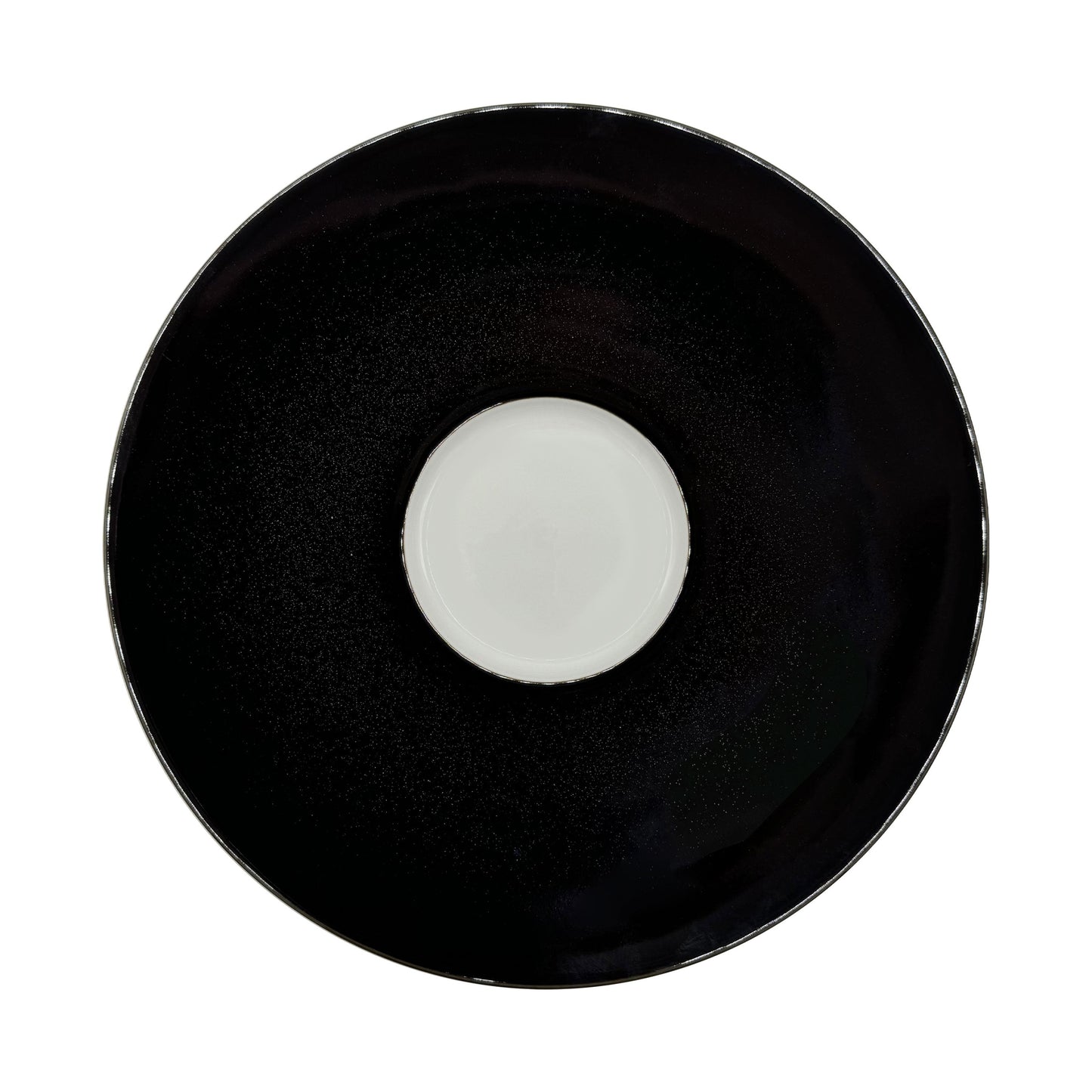 JL Coquet  NOIR PAILLETE - Assiette Mise en bouche 11.42 Inch SKU: HOR1031NPAIBLNC000