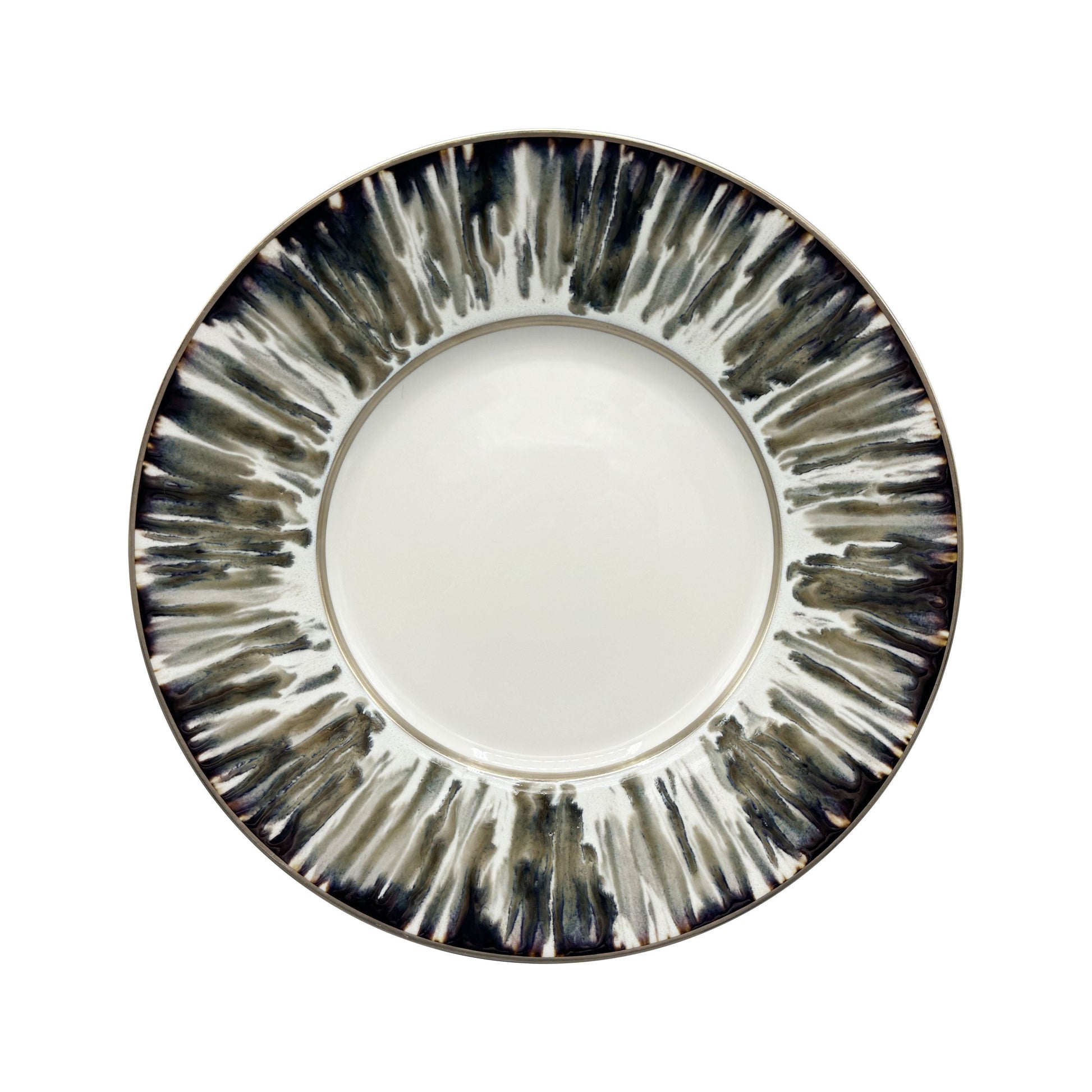 JL Coquet  ?CAILLE CR?ME Filet Bronze - Assiette plate, 1824 6.5 Inch SKU: MHV1034ECRECREMB00