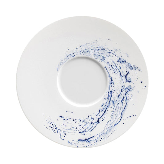 JL Coquet  BLUE IMPRESSION - Assiette Mise en bouche 3.94 Inch SKU: HOR1031BIMPBLNC000