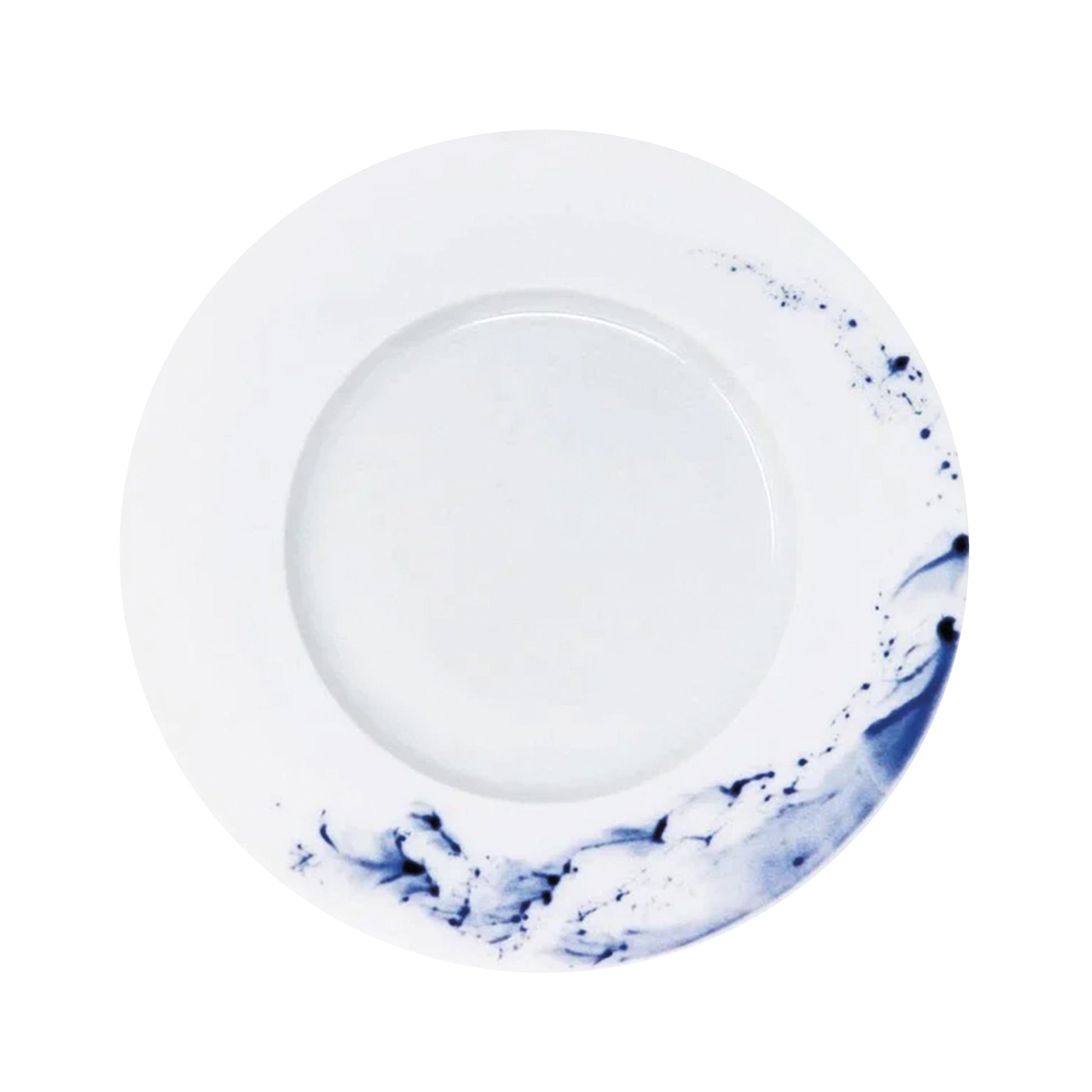 JL Coquet  BLUE IMPRESSION - Assiette plate 6.5 Inch SKU: DMO1034BIMPBLNC000