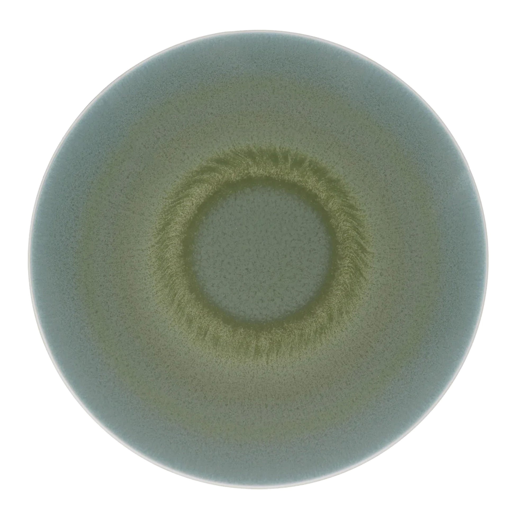 JL Coquet  TODRA Vert - Assiette de pr?sentation 12.6 Inch SKU: AGO1039TVERCREM000