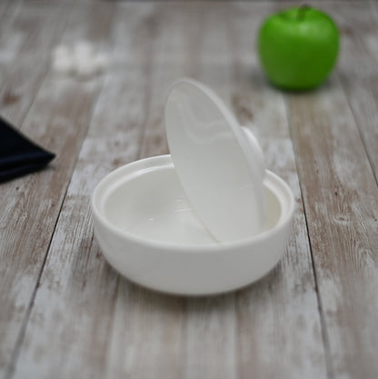 Wilmax Fine Porcelain 5" | 12.5 Cm 11 Fl Oz | 320 Ml Soup Cup With Lid SKU: WL-991137/A