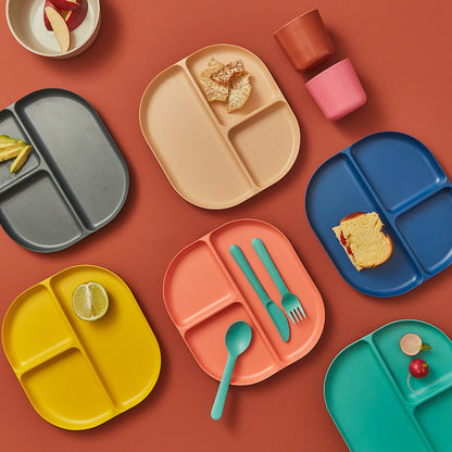 Divided Plate with rim - Lagoon