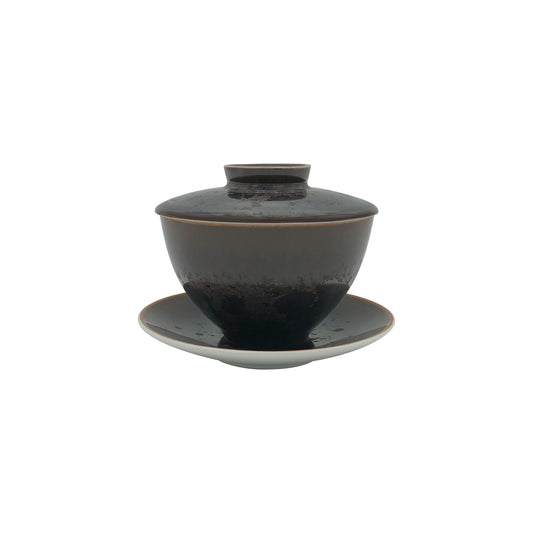 JL Coquet  STARDUST - Tasse th? &amp; soucoupe asiatique (couvercle inclus) 4.53 Inch SKU: LAS3025STDUBLNC000