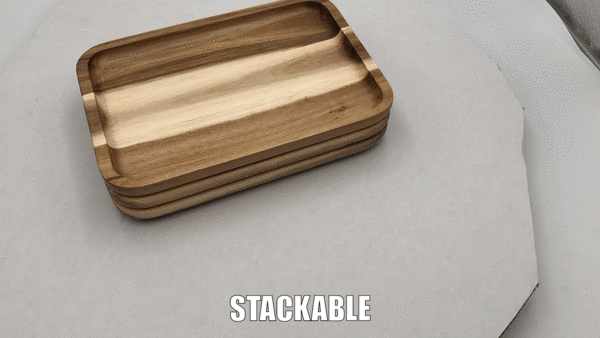 ZavisGreen Acacia Serving rectangle tray / dish 6" X 4" SKU: ZG-660206