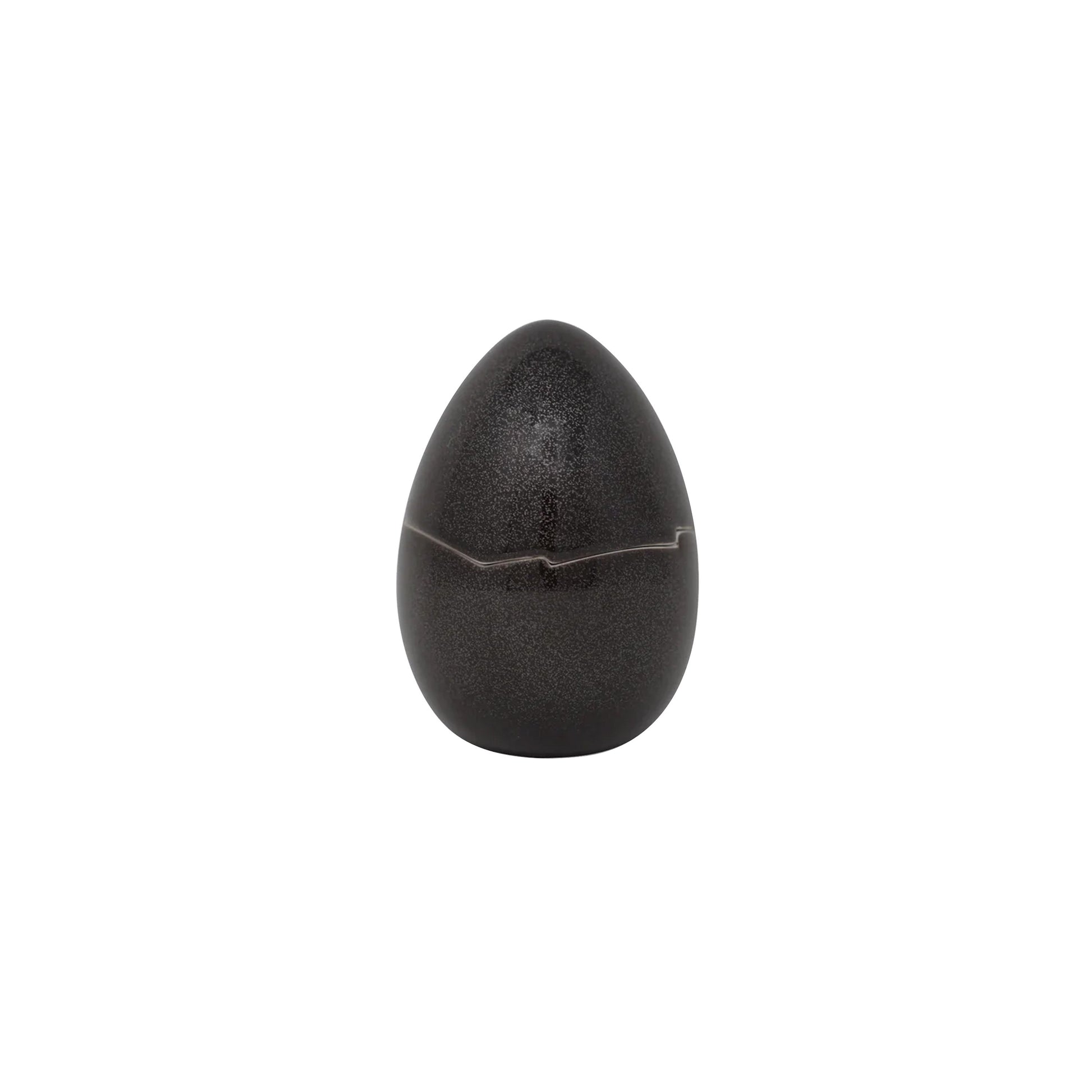 JL Coquet  NOIR PAILLET? - Oeuf PM   10 x 7 cm  SKU: ACC6235NPAINPAI000