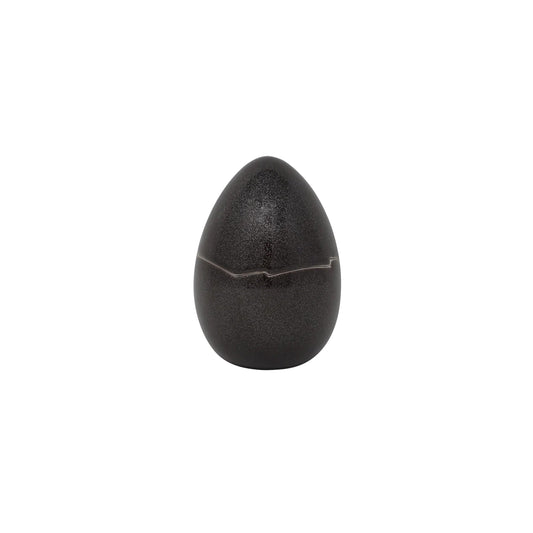 JL Coquet  NOIR PAILLET? - Oeuf PM   10 x 7 cm  SKU: ACC6235NPAINPAI000