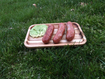 ZavisGreen Acacia Serving rectangle tray / dish 8" X 5" SKU: ZG-660208