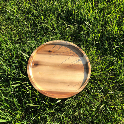 ZavisGreen Acacia round Plate / Platter 10" Diameter SKU: ZG-660010