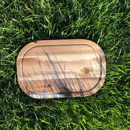 ZavisGreen Acacia Serving Rounded cutting board 12" X 8" SKU: ZG-660412