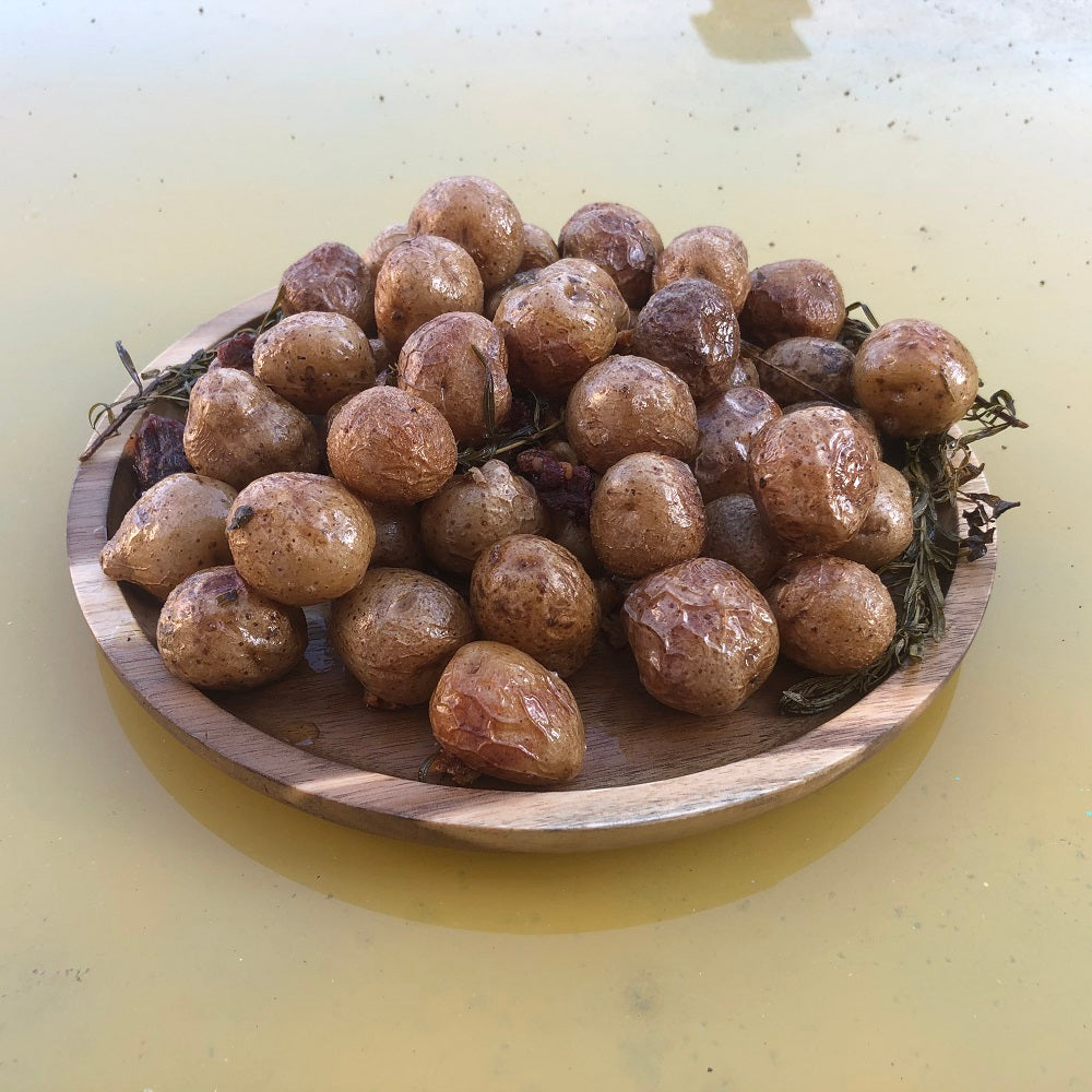 ZavisGreen Acacia round Plate  Platter 8" Diameter SKU: ZG-660008