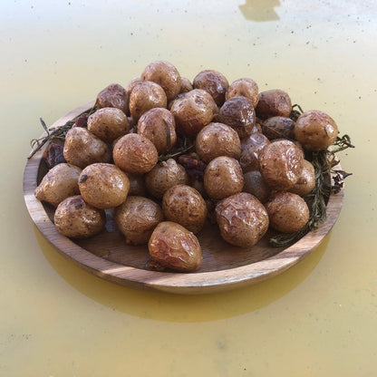 ZavisGreen Acacia round Plate  Platter 8" Diameter SKU: ZG-660008