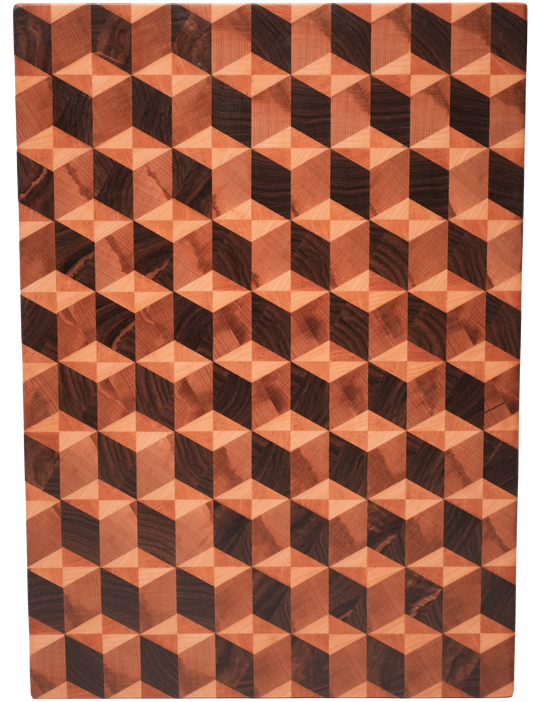 GRAIN BOARD Beech and walnut 17.72 x 11.81 x 1.18 inches #0547