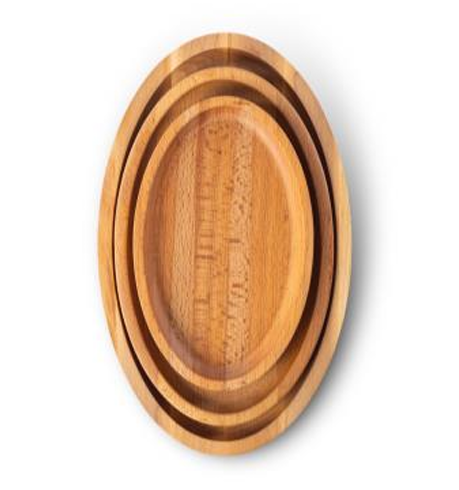 PLATE SET Beech (3 sizes) #0421