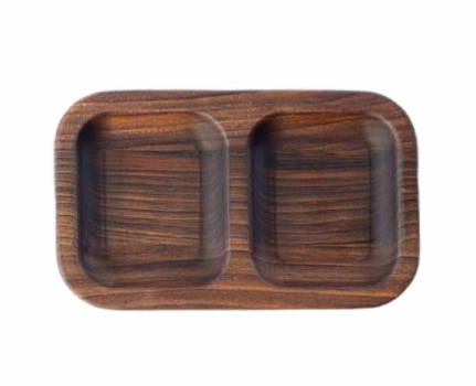 SERVING SOLUTION Black walnut 7.87 x 4.72 inches #0358