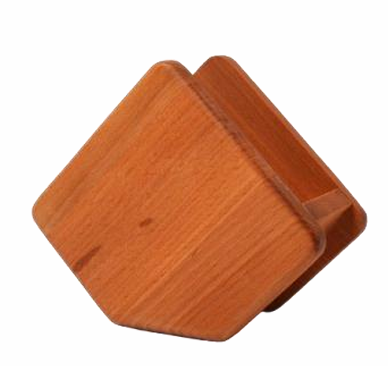 NAPKIN HOLDER Black walnut 4.72 x 4.72 inches #0537