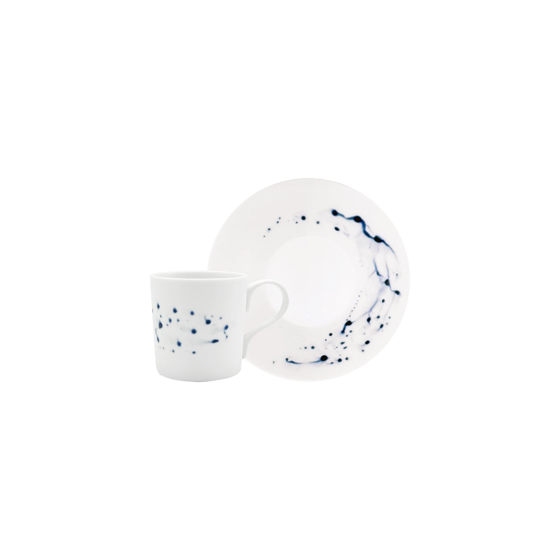 JL Coquet  BLUE IMPRESSION - Tasse ? caf? &amp; soucoupe 2.71 OZ SKU: CYL3015BIMPBLNC000