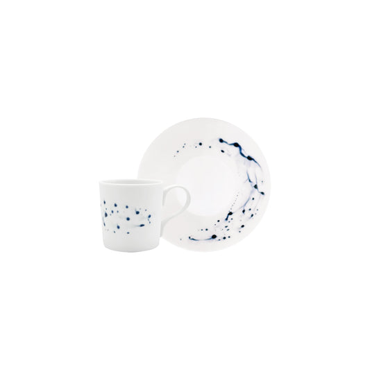 JL Coquet  BLUE IMPRESSION - Tasse ? caf? &amp; soucoupe 2.71 OZ SKU: CYL3015BIMPBLNC000