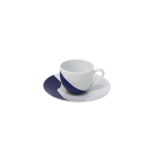 JL Coquet  BLUE MYKONOS - Tasse caf? &amp; soucoupe 5.51 Inch SKU: HOR3015BMYKBLNC000