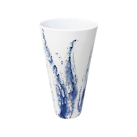 JL Coquet  BLUE IMPRESSION - Vase droit GM 19.69 Inch SKU: ACC6138BIMPBLNC000