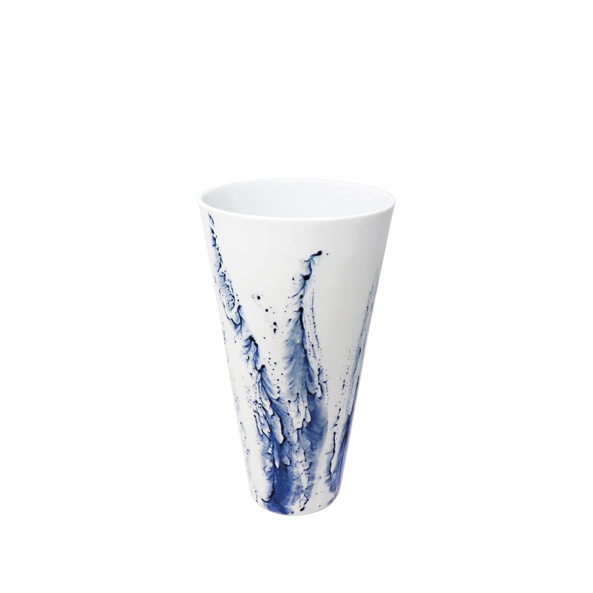 JL Coquet  BLUE IMPRESSION - Vase droit MM 11.81 Inch SKU: ACC6139BIMPBLNC000