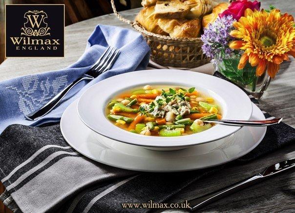 Wilmax Fine Porcelain Soup Plate 9" | 23 Cm  20 Oz | 585 Ml SKU: WL-991017/A