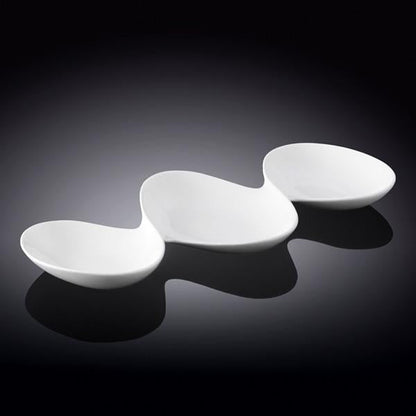 Wilmax Fine Porcelain Divided Dish 14.5" | 37 Cm SKU: WL-992416/A