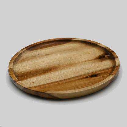 ZavisGreen Acacia round Plate / Platter 10" Diameter SKU: ZG-660010