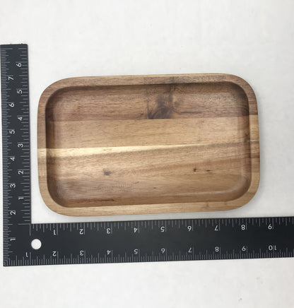 ZavisGreen Acacia Serving rectangle tray / dish 8" X 5" SKU: ZG-660208