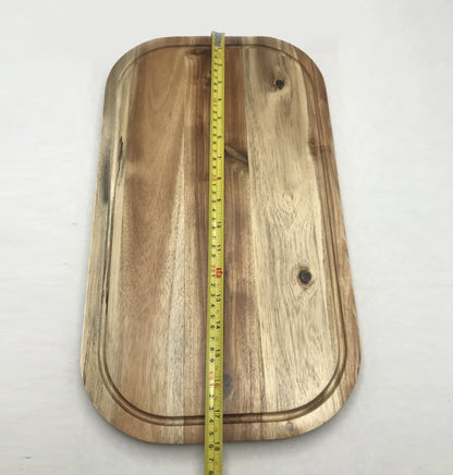 ZavisGreen Acacia Serving Rounded cutting board 18" X 10" SKU: ZG-660418