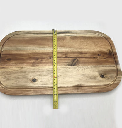 ZavisGreen Acacia Serving Rounded cutting board 18" X 10" SKU: ZG-660418