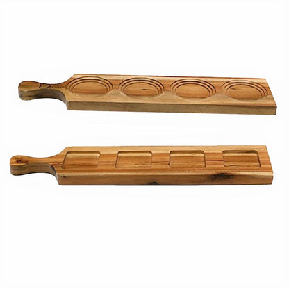 ZavisGreen Acacia 4 hole flight board 16" long SKU: ZG-660604