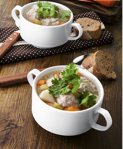 Wilmax Fine Porcelain Soup Cup  4" | 10 Cm 10 Fl Oz | 300 Ml SKU: WL-991025/A
