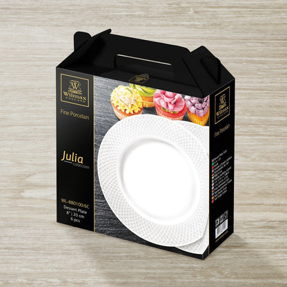 Wilmax Fine Porcelain Dessert Plate 8" | 20 Cm SKU: WL-880100/A