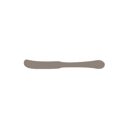 Butter Knife | Solid Handle | Mirror Finish: 6266 