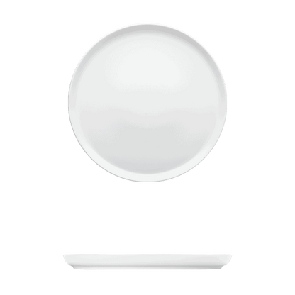 Round Plate Catalog Number: 056 0236 (White) | Dimensions: 4 in (10 cm)