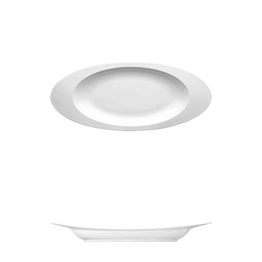 Oval Platter | Catalog Number: 046 0038 | Dimensions: 18 3/4 x 8 1/4 in (48 x 21 cm)