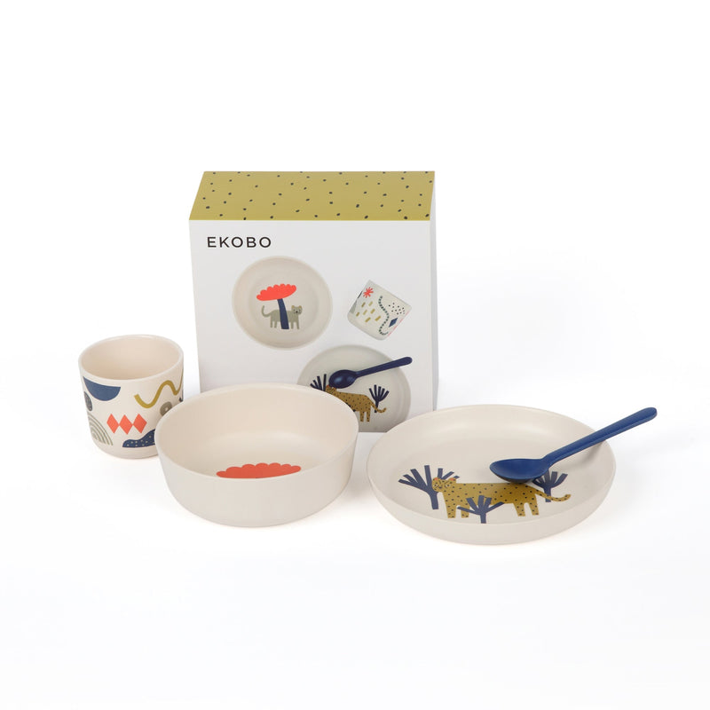 Illustrated Bamboo Kid Set - Leopard