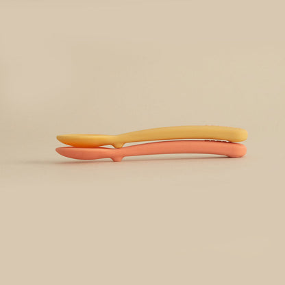 Silicone Spoon Set - Mimosa / Coral